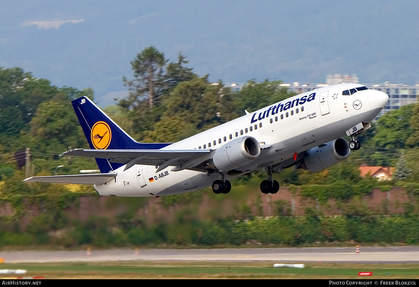 Aircraft Photo of D-ABJB | Boeing 737-530 | Lufthansa | AirHistory.net #374564