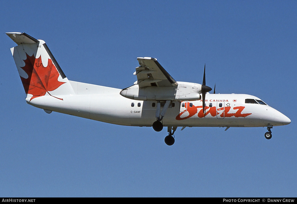 Aircraft Photo of C-GANF | De Havilland Canada DHC-8-102 Dash 8 | Air Canada Jazz | AirHistory.net #374574
