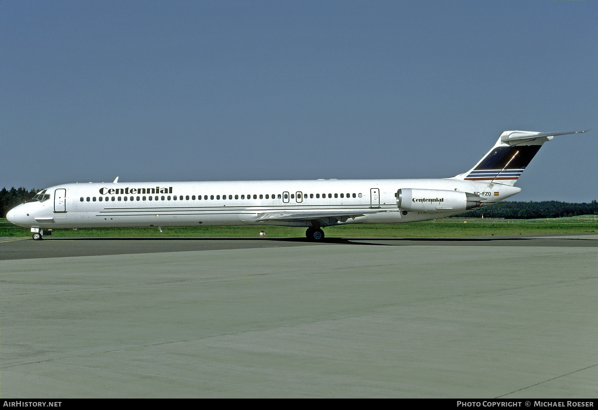 Aircraft Photo of EC-FZQ | McDonnell Douglas MD-83 (DC-9-83) | Centennial Airlines | AirHistory.net #374614