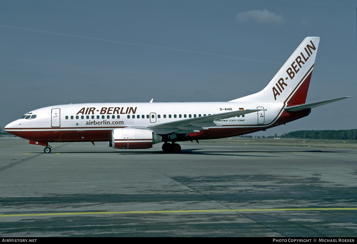 Aircraft Photo of D-AHIA | Boeing 737-73S | Air Berlin | AirHistory.net #374615