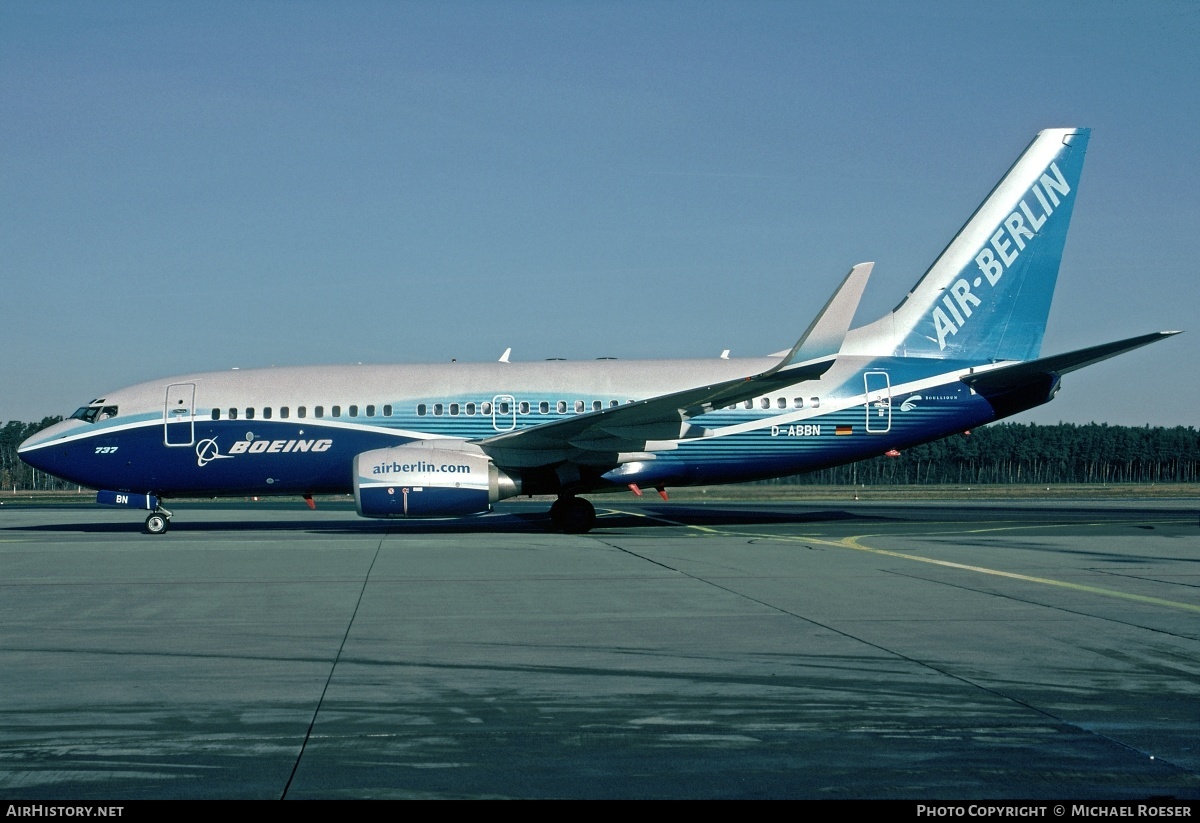 Aircraft Photo of D-ABBN | Boeing 737-76Q | Air Berlin | AirHistory.net #374616