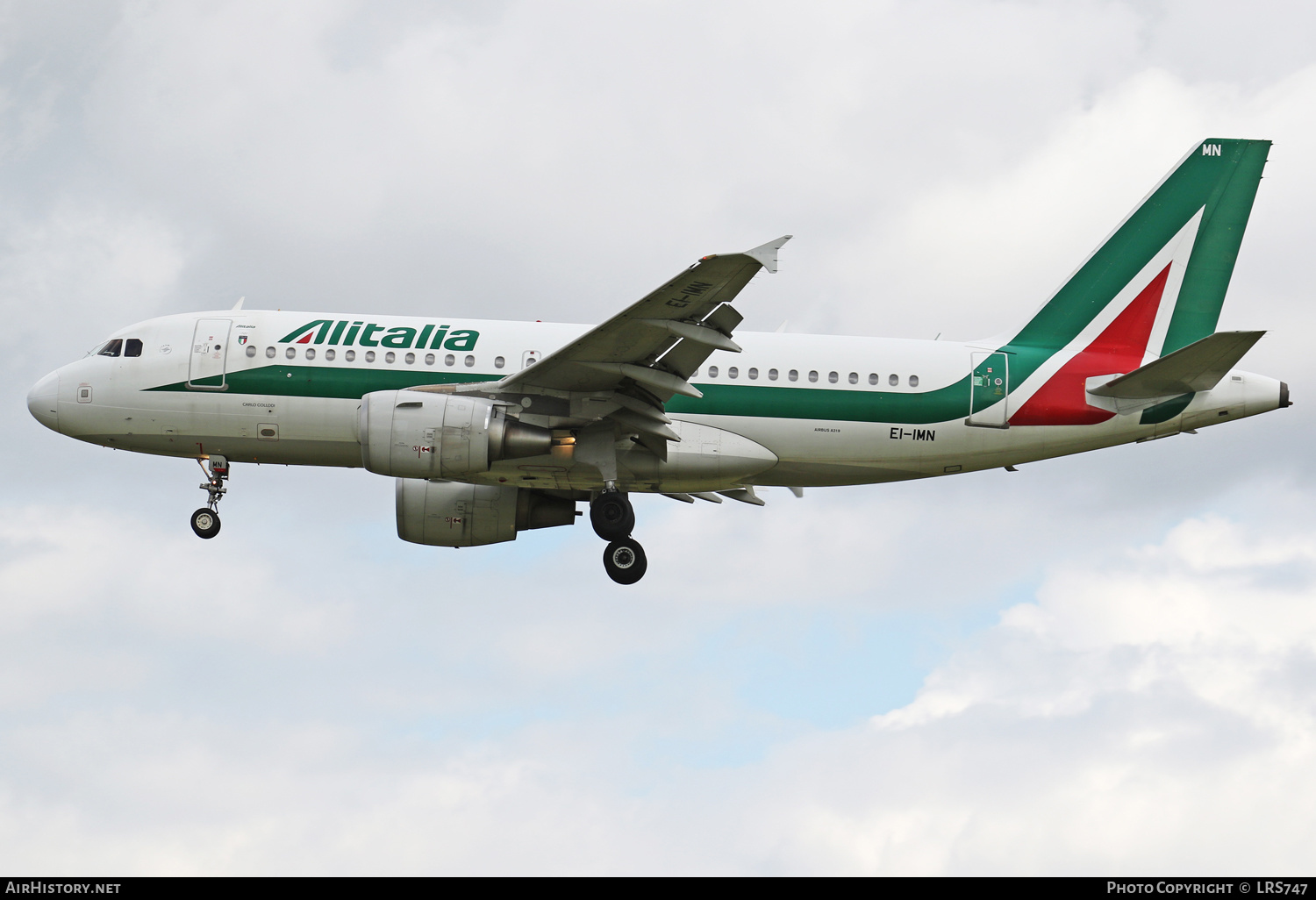 Aircraft Photo of EI-IMN | Airbus A319-111 | Alitalia | AirHistory.net #374653