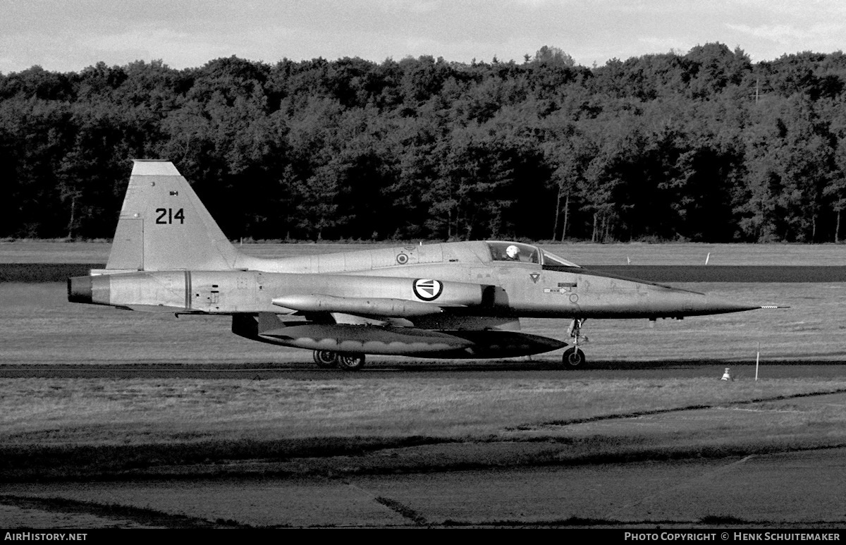 Aircraft Photo of 214 | Northrop F-5A Freedom Fighter | Norway - Air Force | AirHistory.net #374664