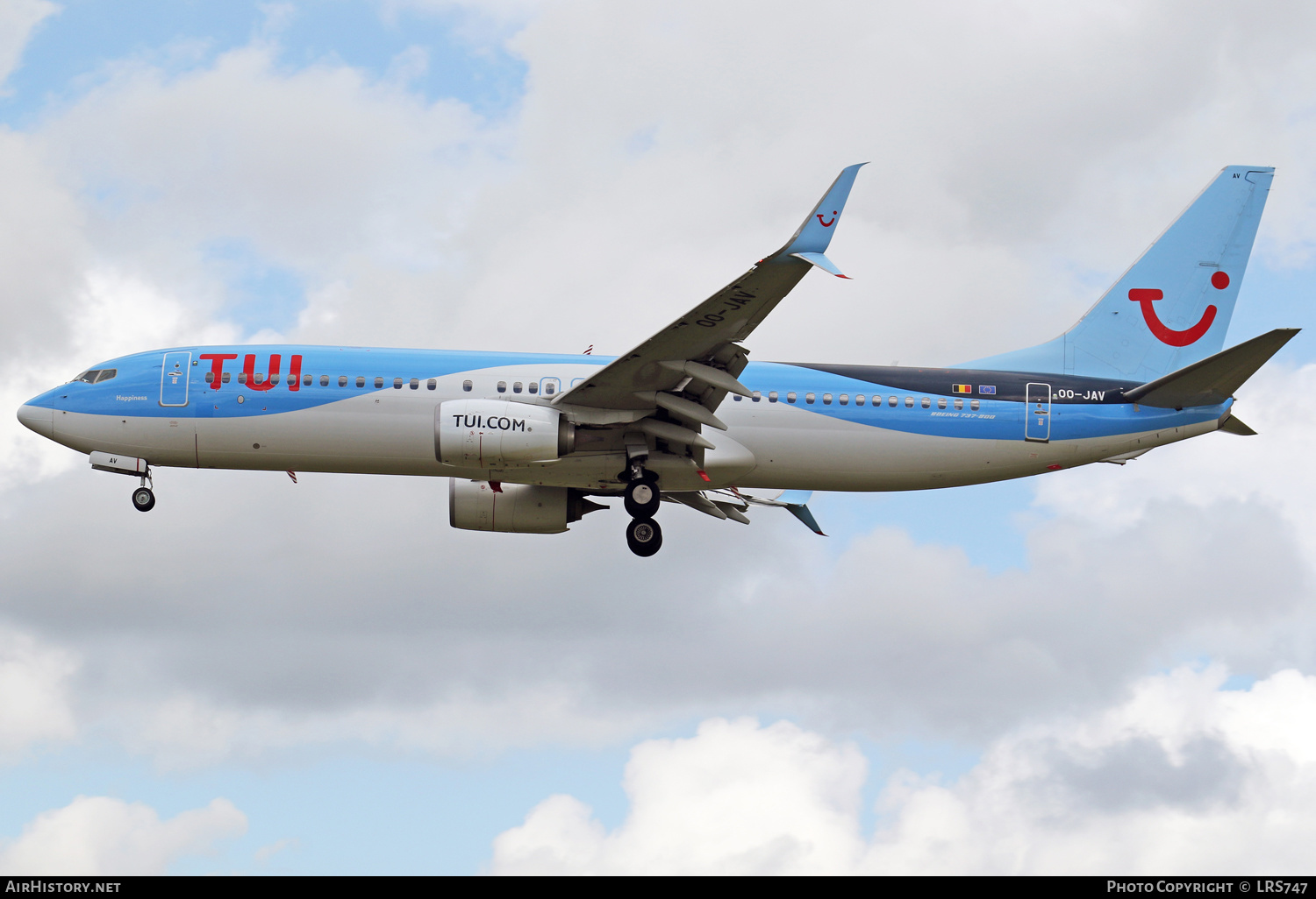 Aircraft Photo of OO-JAV | Boeing 737-8K5 | TUI | AirHistory.net #374724