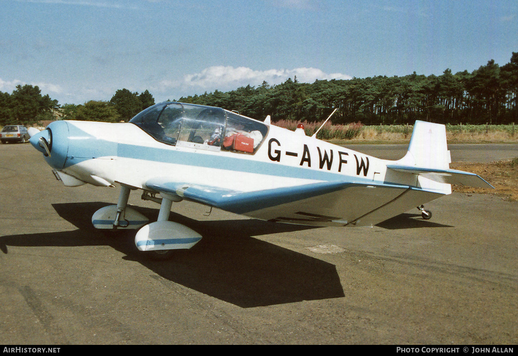 Aircraft Photo of G-AWFW | SAN Jodel D-117 | AirHistory.net #374780