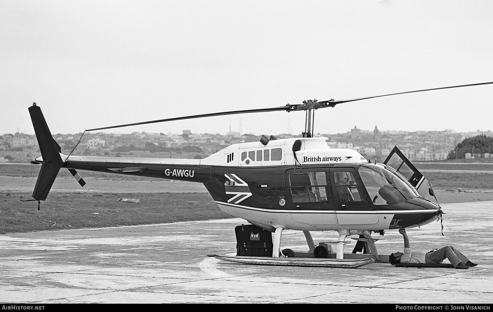 Aircraft Photo of G-AWGU | Bell AB-206B JetRanger II | British Airways Helicopters | AirHistory.net #374818
