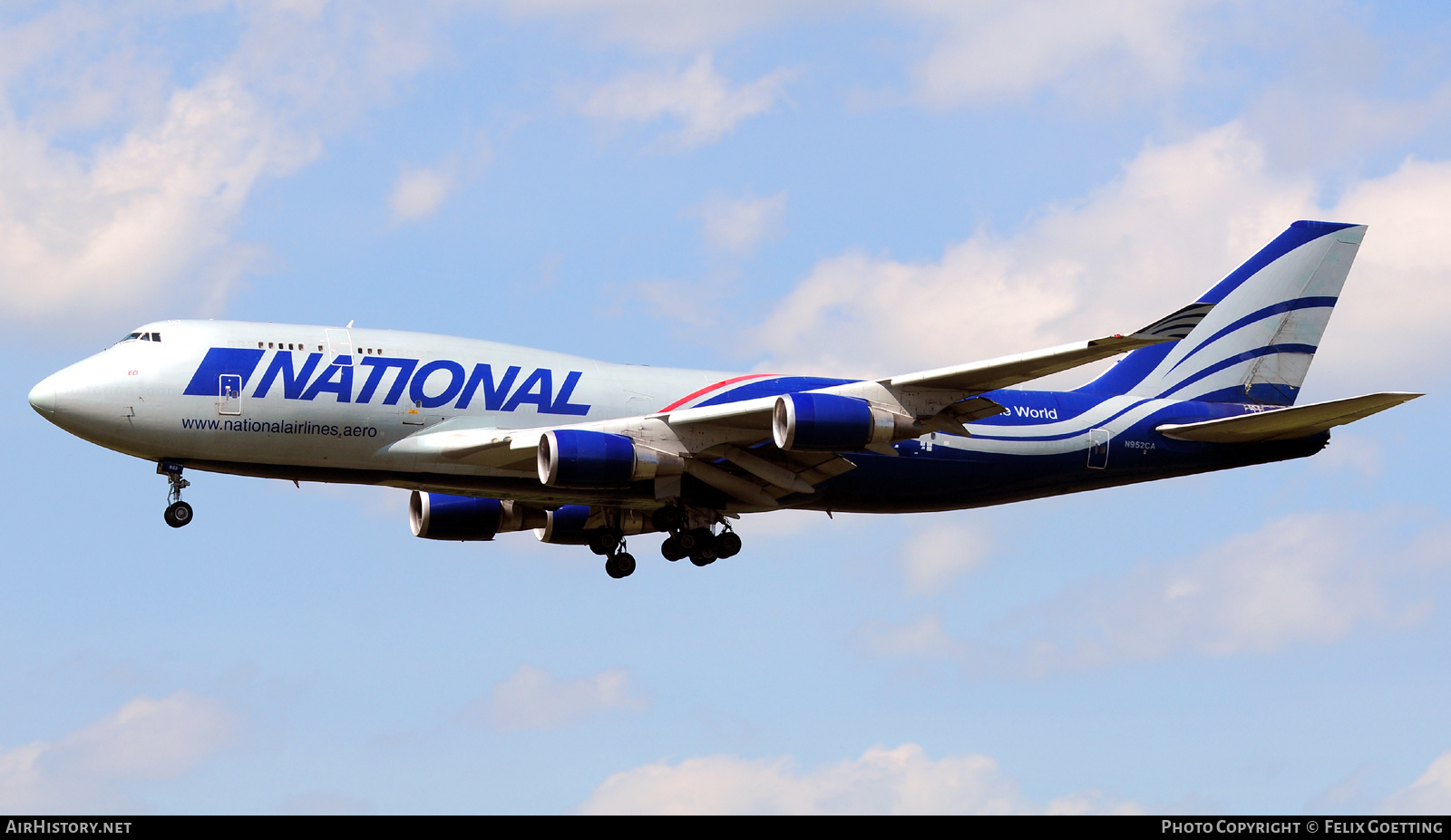 Aircraft Photo of N952CA | Boeing 747-428M(BCF) | National Airlines | AirHistory.net #374883