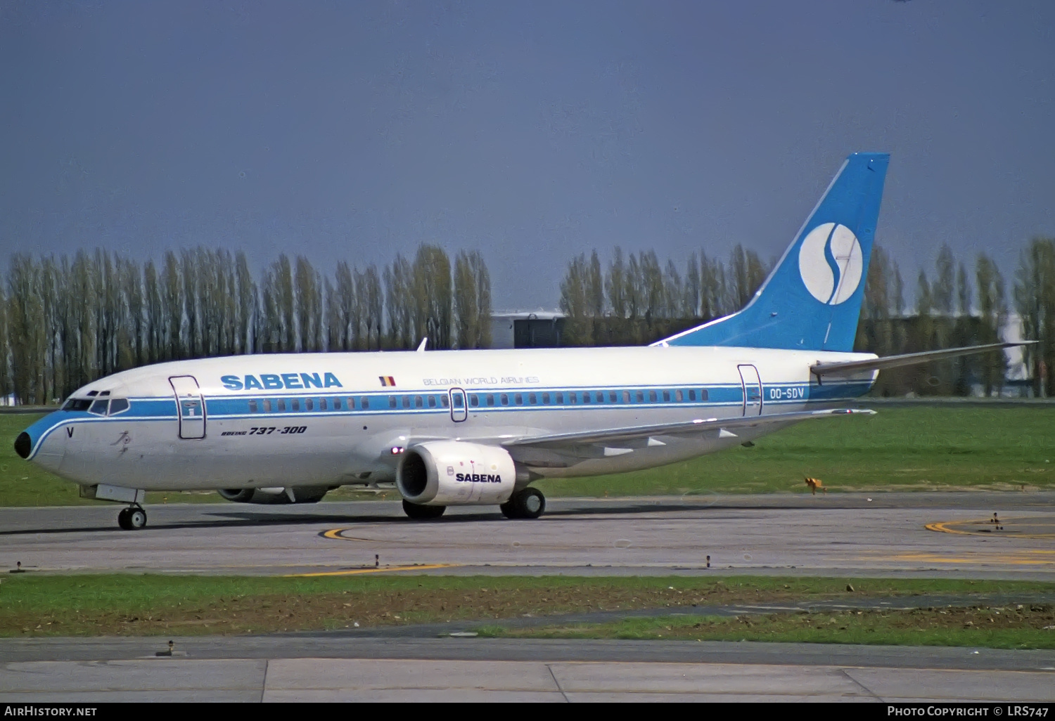 Aircraft Photo of OO-SDV | Boeing 737-329 | Sabena | AirHistory.net #374886