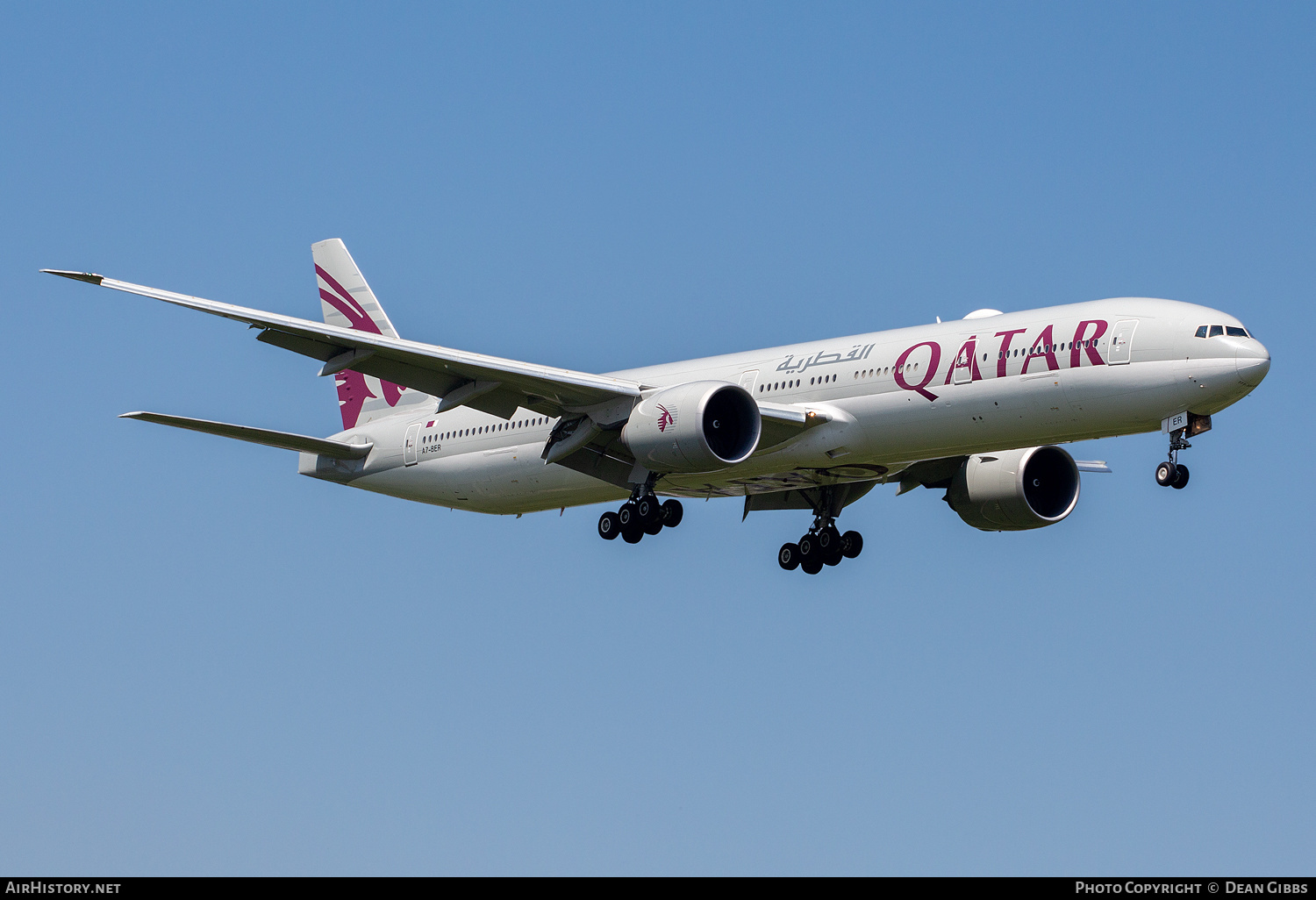 Aircraft Photo of A7-BER | Boeing 777-300/ER | Qatar Airways | AirHistory.net #374892