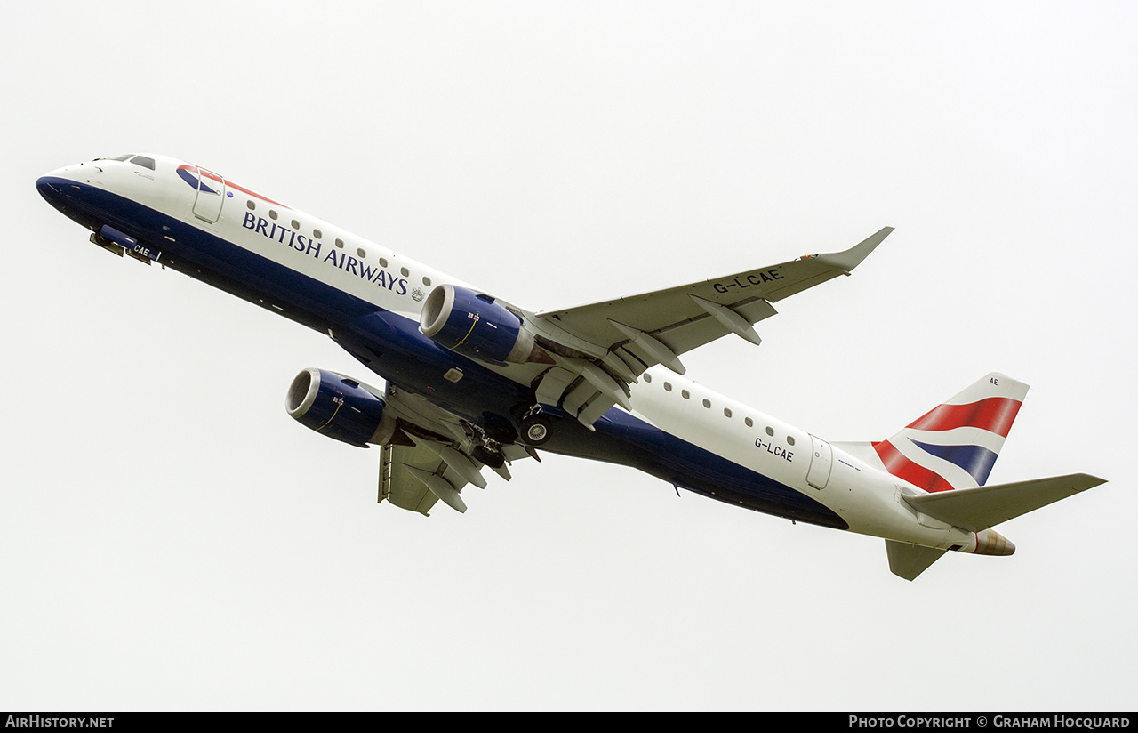 Aircraft Photo of G-LCAE | Embraer 190SR (ERJ-190-100SR) | British Airways | AirHistory.net #374910