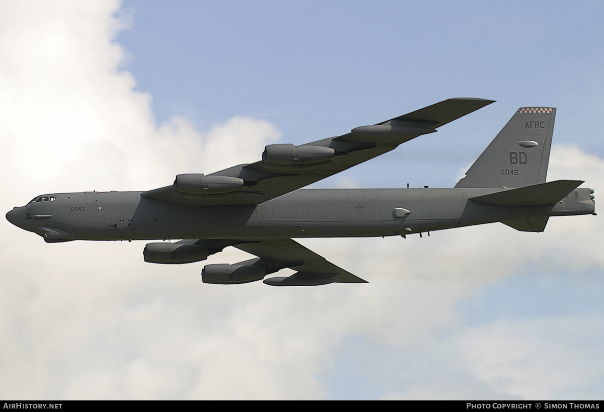 Aircraft Photo of 60-0042 / AF60-042 | Boeing B-52H Stratofortress | USA - Air Force | AirHistory.net #374935