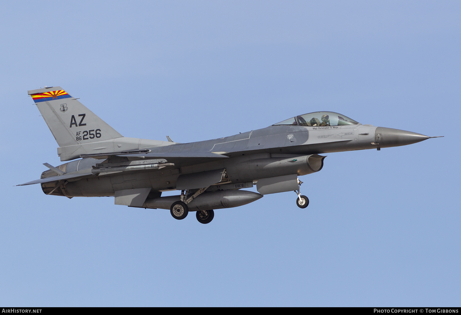 Aircraft Photo of 86-0256 / AF82-256 | General Dynamics F-16C Fighting Falcon | USA - Air Force | AirHistory.net #374936