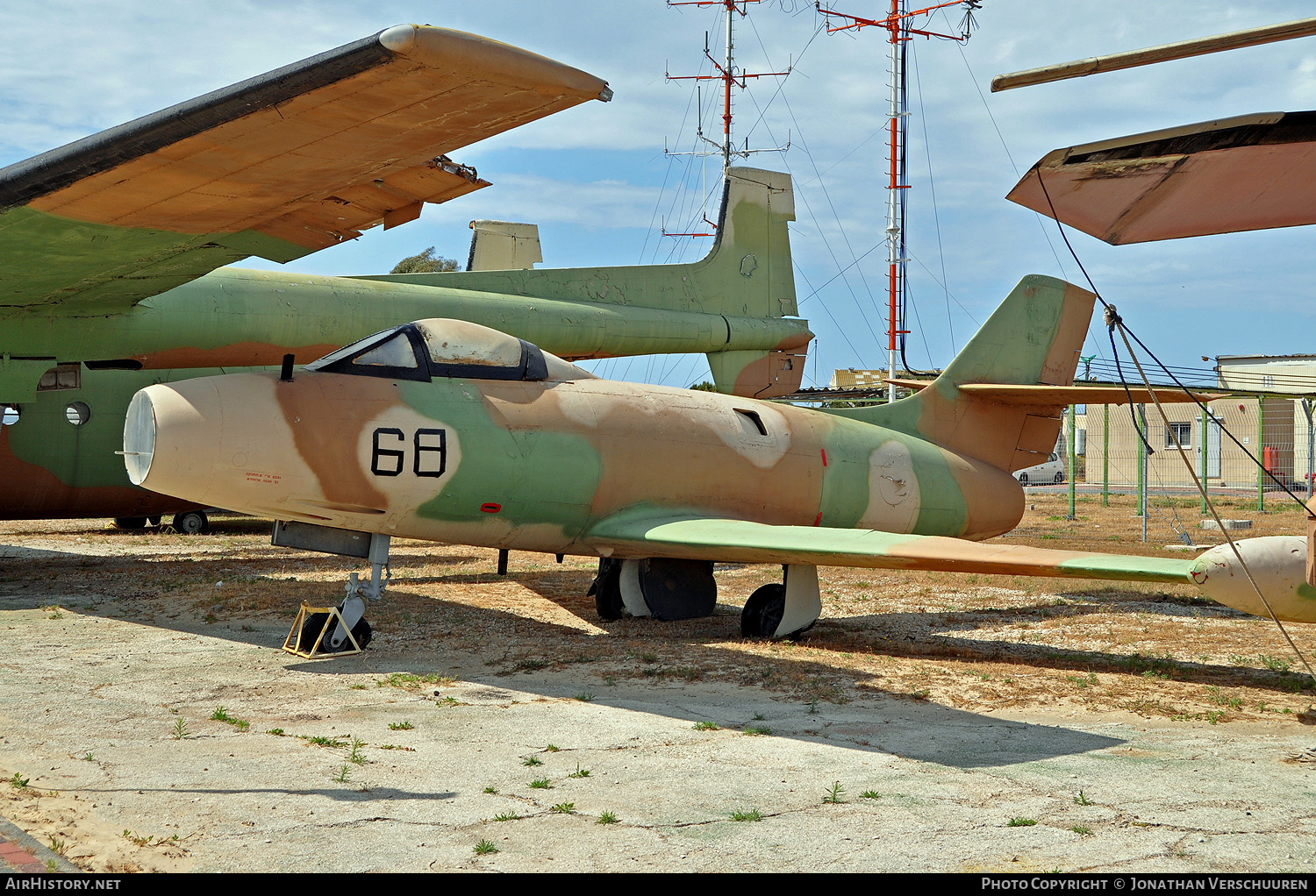 Aircraft Photo of 68 | Dassault MD-450 Ouragan | Israel - Air Force | AirHistory.net #374954