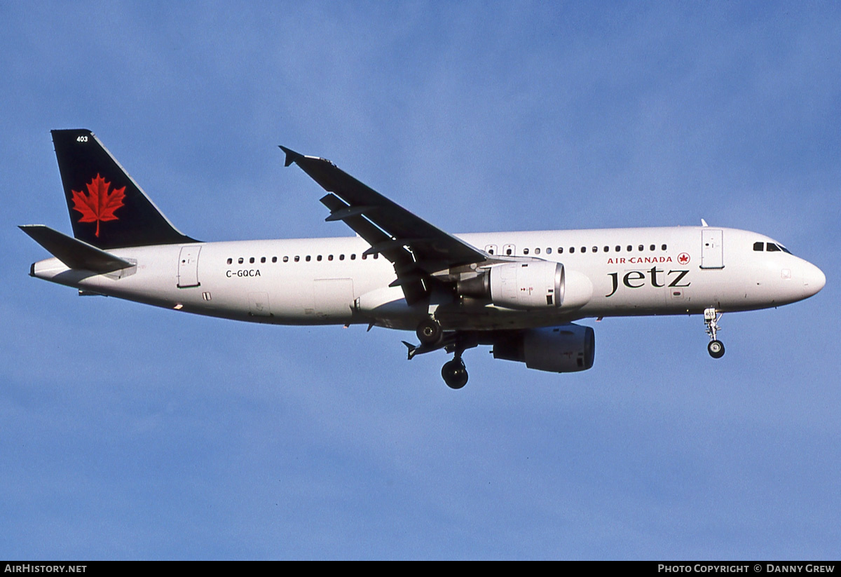 Aircraft Photo of C-GQCA | Airbus A320-211 | Air Canada Jetz | AirHistory.net #374960