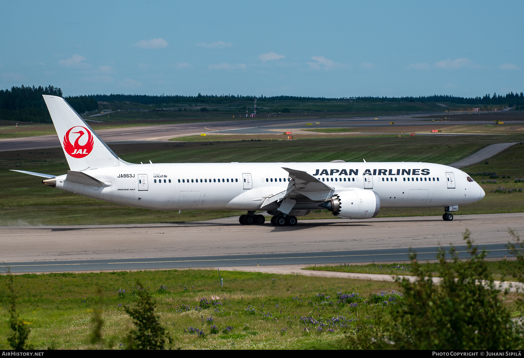 Aircraft Photo of JA863J | Boeing 787-9 Dreamliner | Japan Airlines - JAL | AirHistory.net #374993
