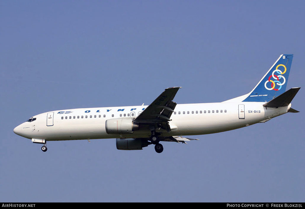 Aircraft Photo of SX-BKB | Boeing 737-484 | Olympic | AirHistory.net #375013