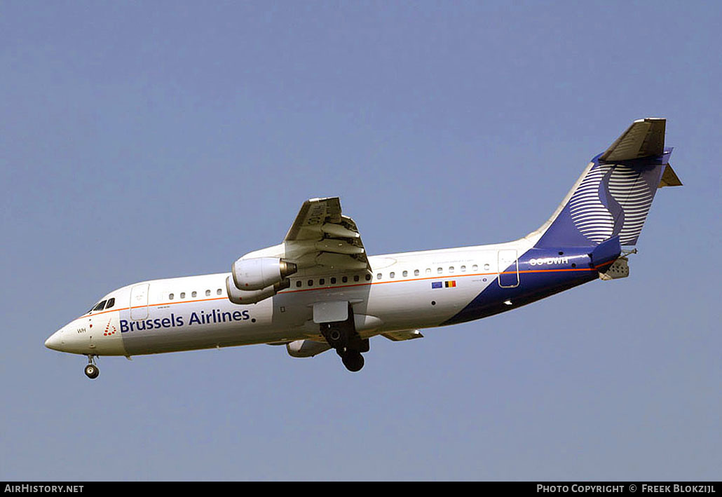 Aircraft Photo of OO-DWH | British Aerospace Avro 146-RJ100 | Brussels Airlines | AirHistory.net #375014