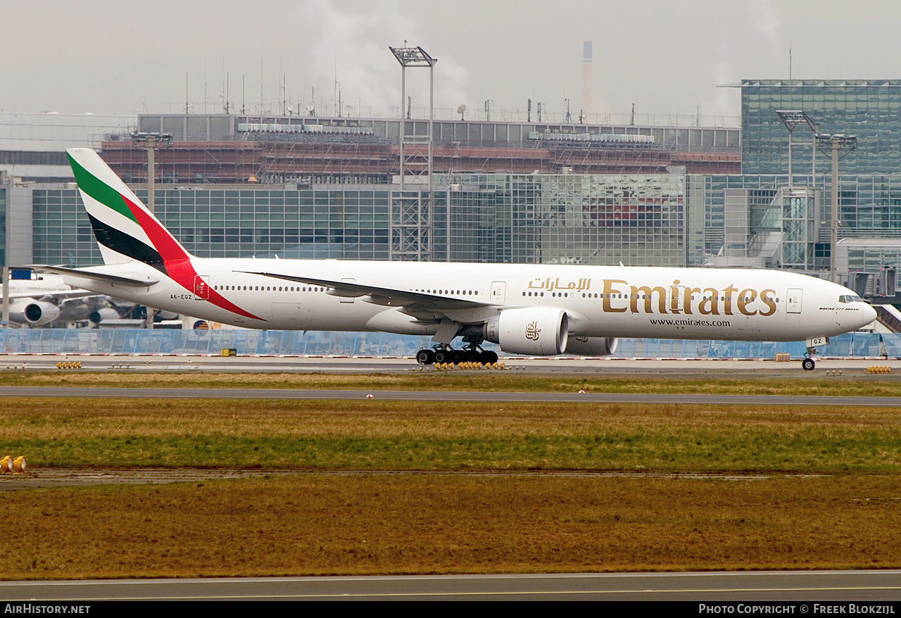 Aircraft Photo of A6-EGZ | Boeing 777-31H/ER | Emirates | AirHistory.net #375020