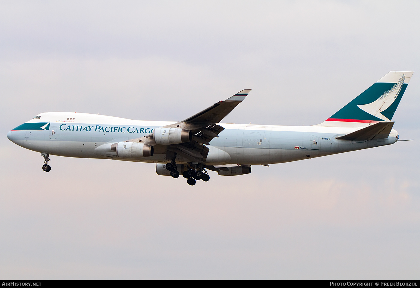 Aircraft Photo of B-HUO | Boeing 747-467F/ER/SCD | Cathay Pacific Airways Cargo | AirHistory.net #375021