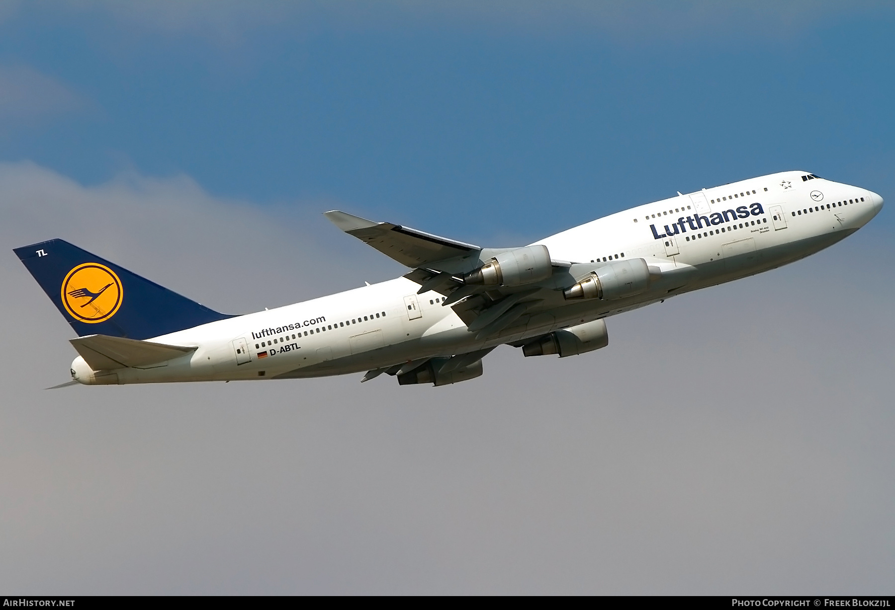 Aircraft Photo of D-ABTL | Boeing 747-430 | Lufthansa | AirHistory.net #375025