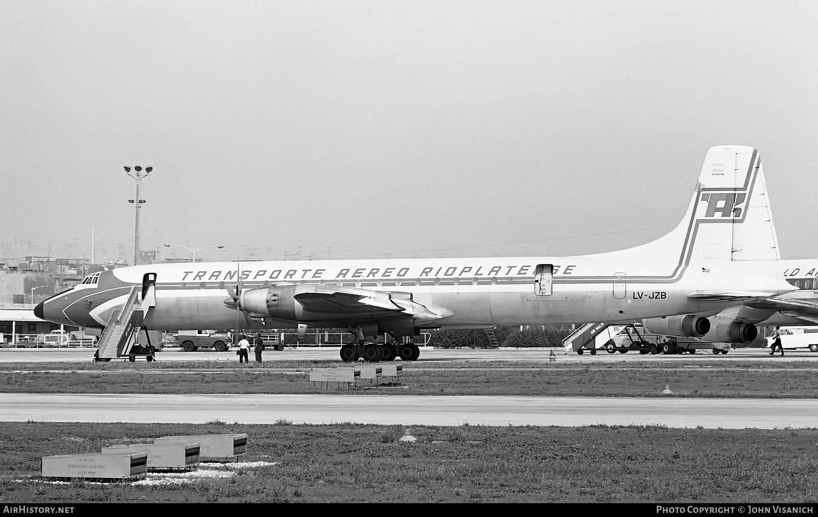 Aircraft Photo of LV-JZB | Canadair CL-44-6 Yukon | Transporte Aereo Rioplatense - TAR | AirHistory.net #375047