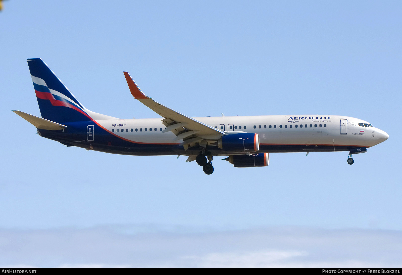 Aircraft Photo of VP-BRF | Boeing 737-8LJ | Aeroflot - Russian Airlines | AirHistory.net #375073