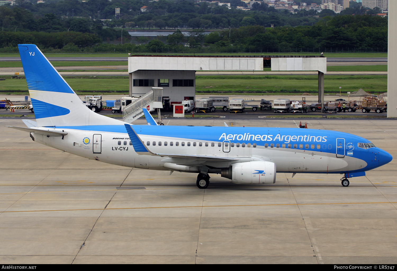Aircraft Photo of LV-CYJ | Boeing 737-7Q8 | Aerolíneas Argentinas | AirHistory.net #375074