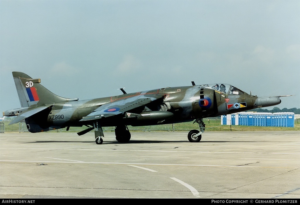 Aircraft Photo of XZ990 | Hawker Siddeley Harrier GR3 | UK - Air Force | AirHistory.net #375115