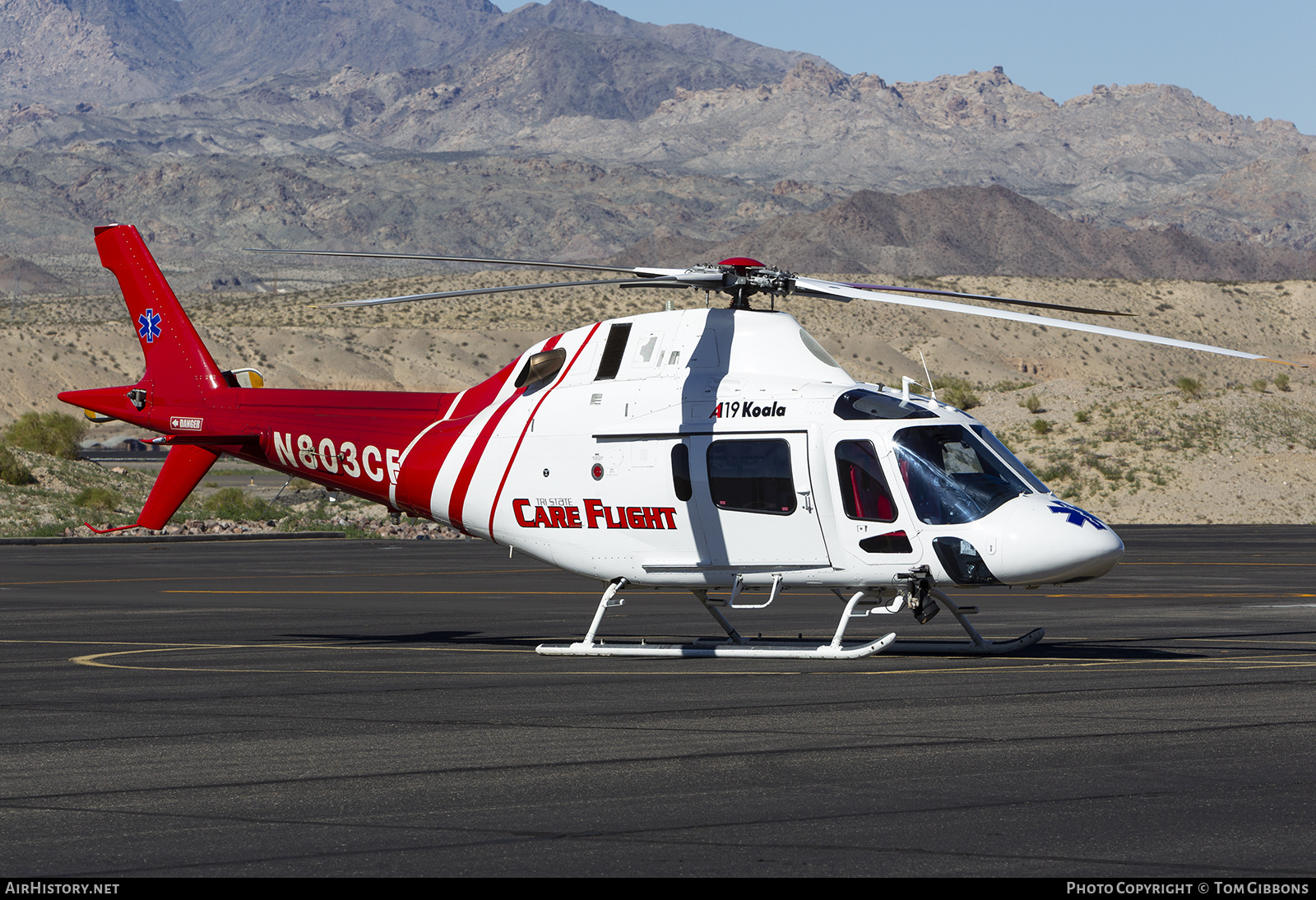 Aircraft Photo of N803CF | Agusta A-119 Koala | TriState CareFlight | AirHistory.net #375131