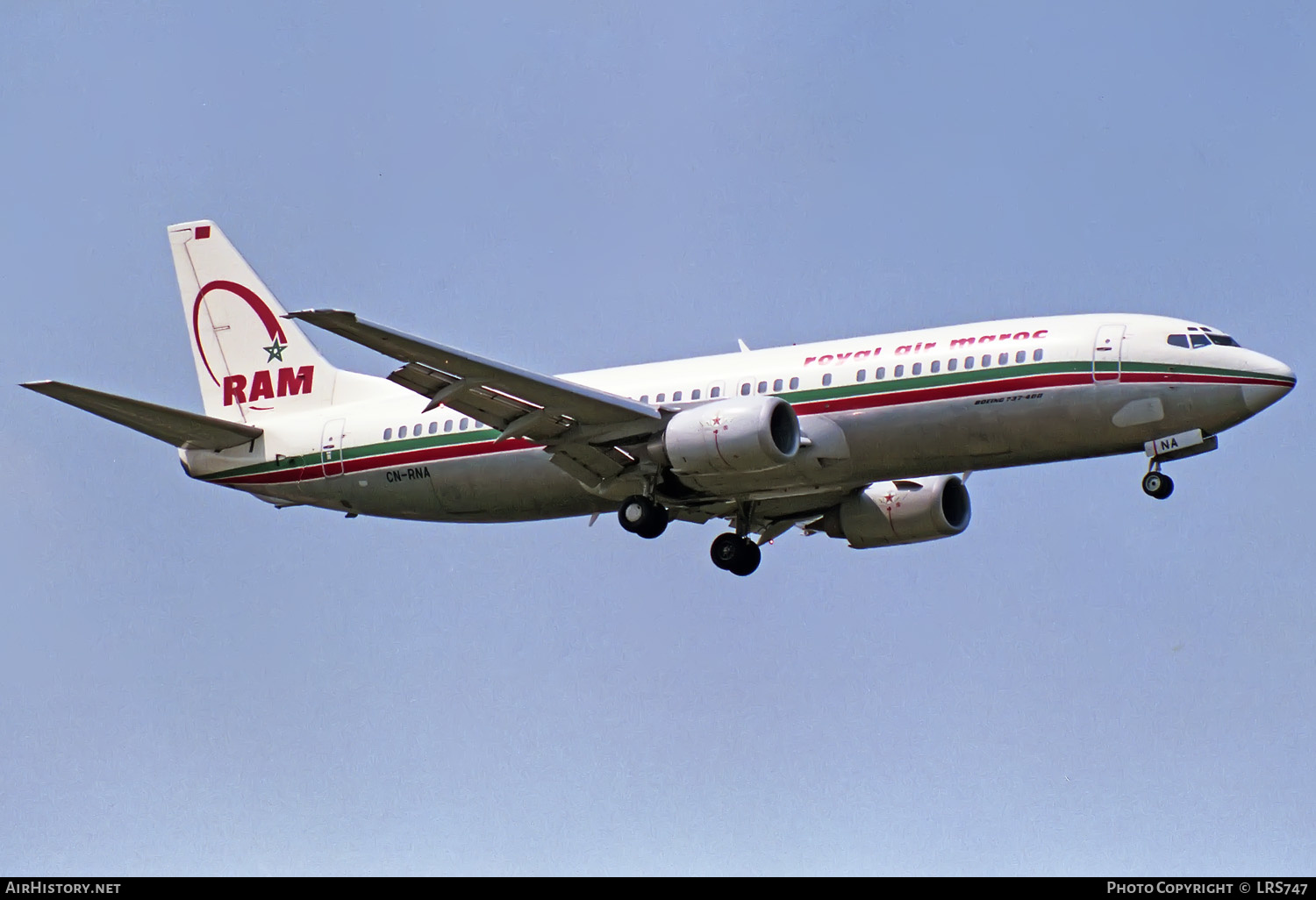 Aircraft Photo of CN-RNA | Boeing 737-4B6 | Royal Air Maroc - RAM | AirHistory.net #375137
