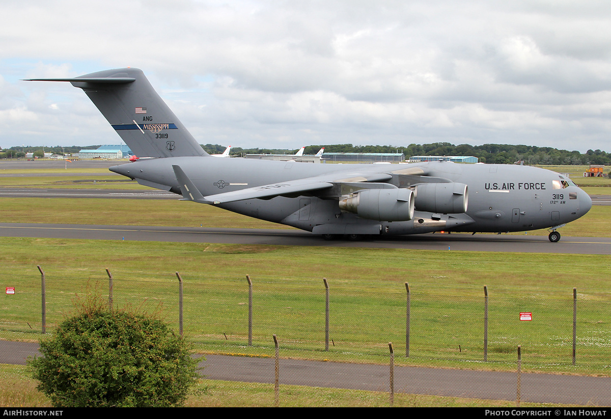 Aircraft Photo of 03-3119 / 33119 | Boeing C-17A Globemaster III | USA - Air Force | AirHistory.net #375146