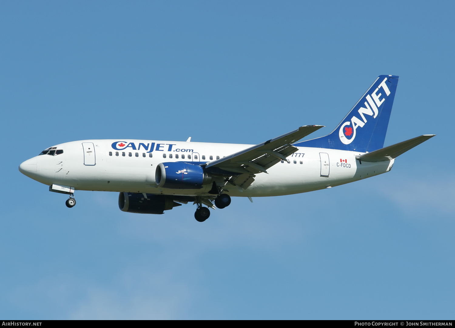 Aircraft Photo of C-FDCD | Boeing 737-522 | CanJet Airlines | AirHistory.net #375157