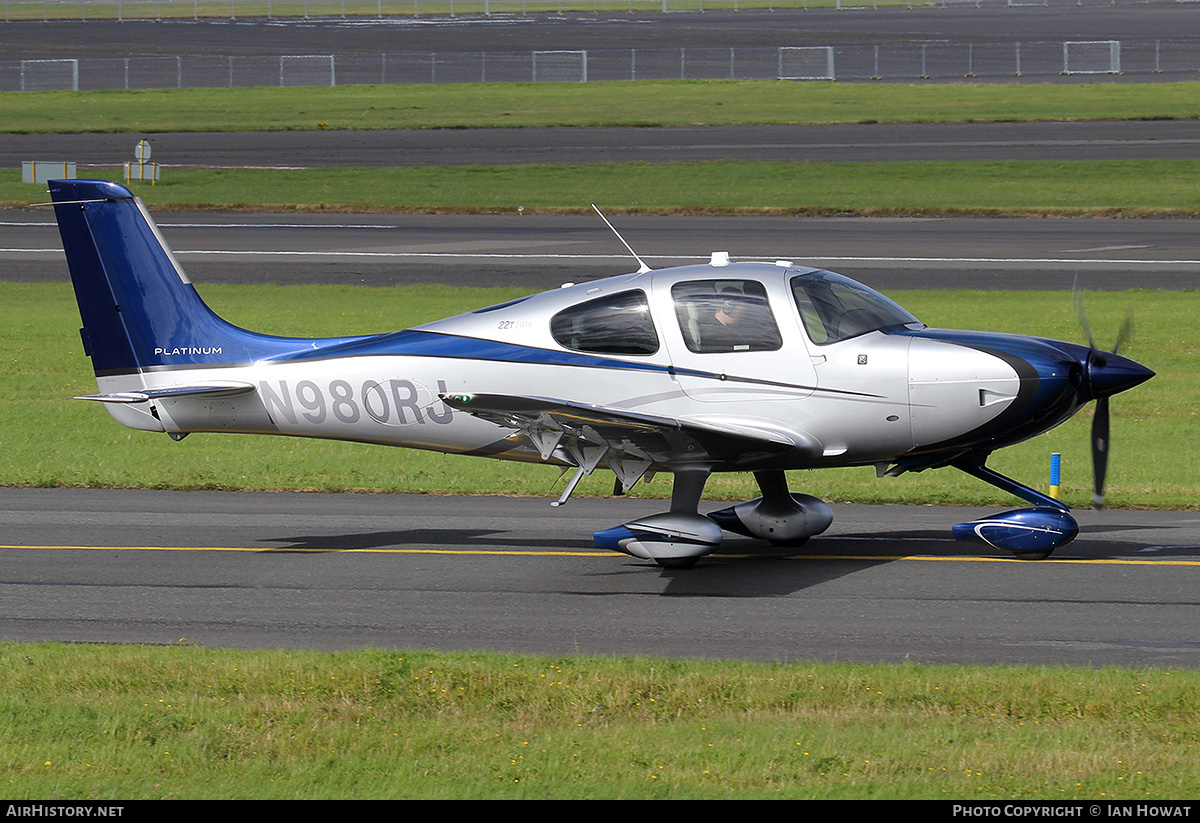 Aircraft Photo of N980RJ | Cirrus SR-22T G5-GTS Platinum | AirHistory.net #375164