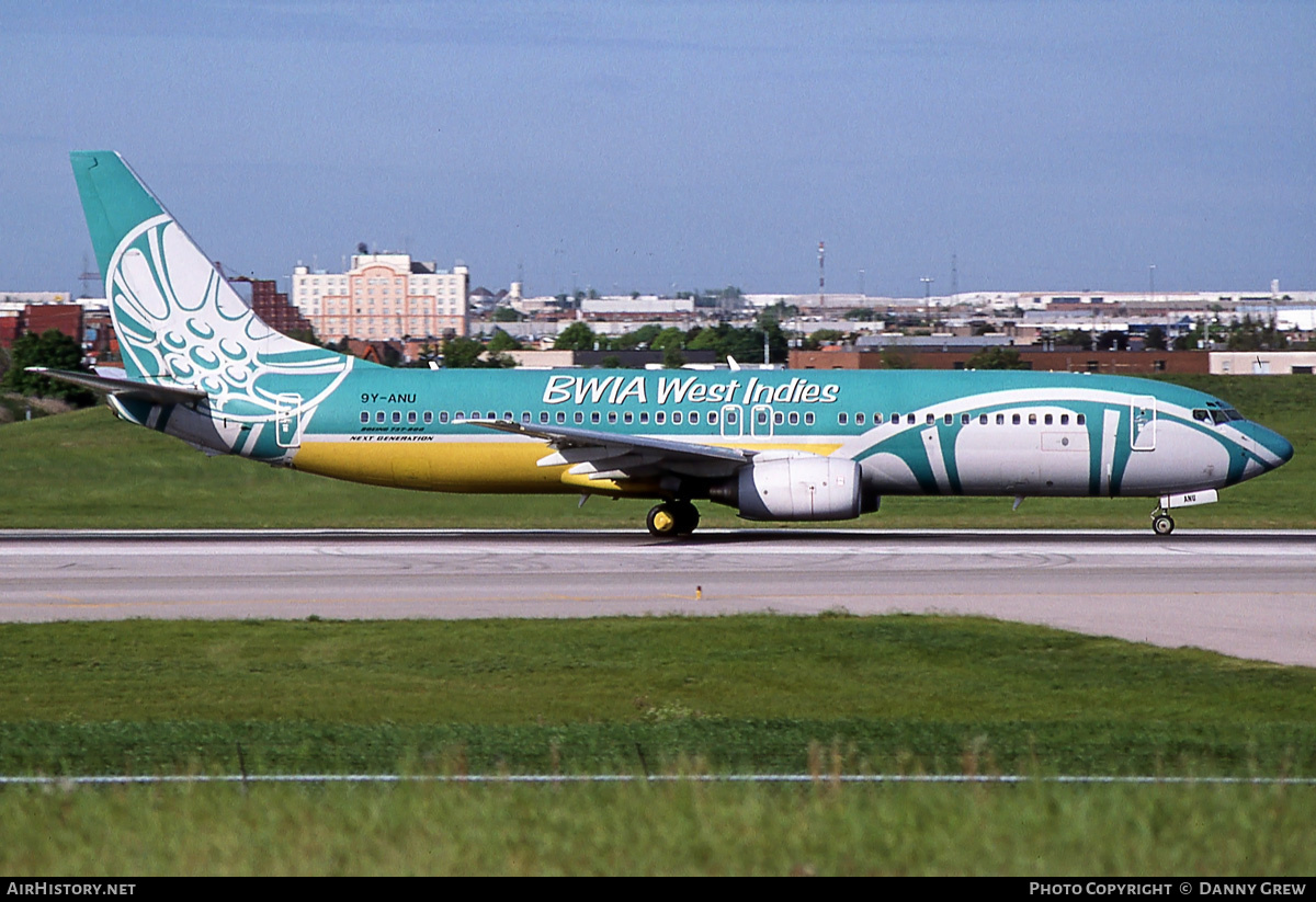 Aircraft Photo of 9Y-ANU | Boeing 737-8Q8 | BWIA West Indies Airways | AirHistory.net #375187