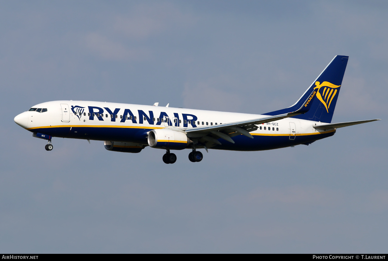 Aircraft Photo of 9H-QCZ | Boeing 737-8AS | Ryanair | AirHistory.net #375212