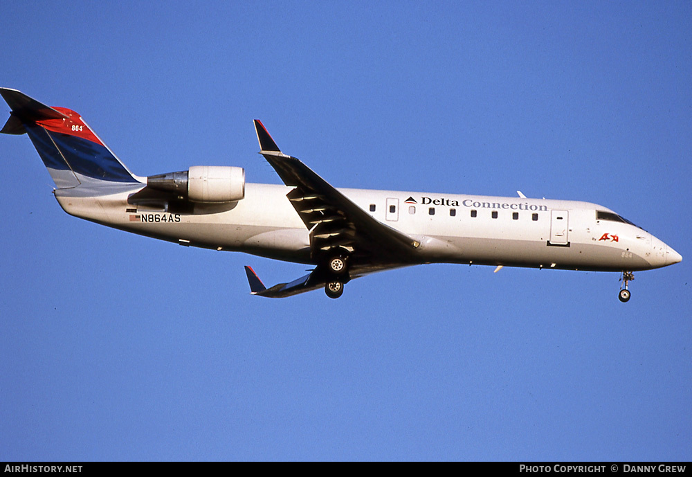 Aircraft Photo of N864AS | Bombardier CRJ-200ER (CL-600-2B19) | Delta Connection | AirHistory.net #375231