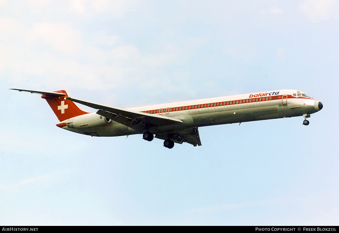 Aircraft Photo of HB-INR | McDonnell Douglas MD-82 (DC-9-82) | BalairCTA | AirHistory.net #375273