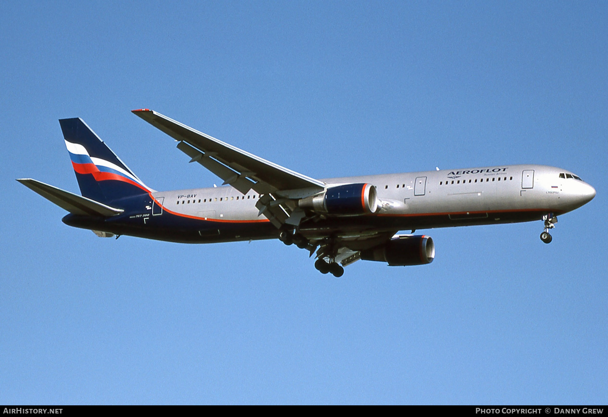 Aircraft Photo of VP-BAV | Boeing 767-36N/ER | Aeroflot - Russian International Airlines | AirHistory.net #375288
