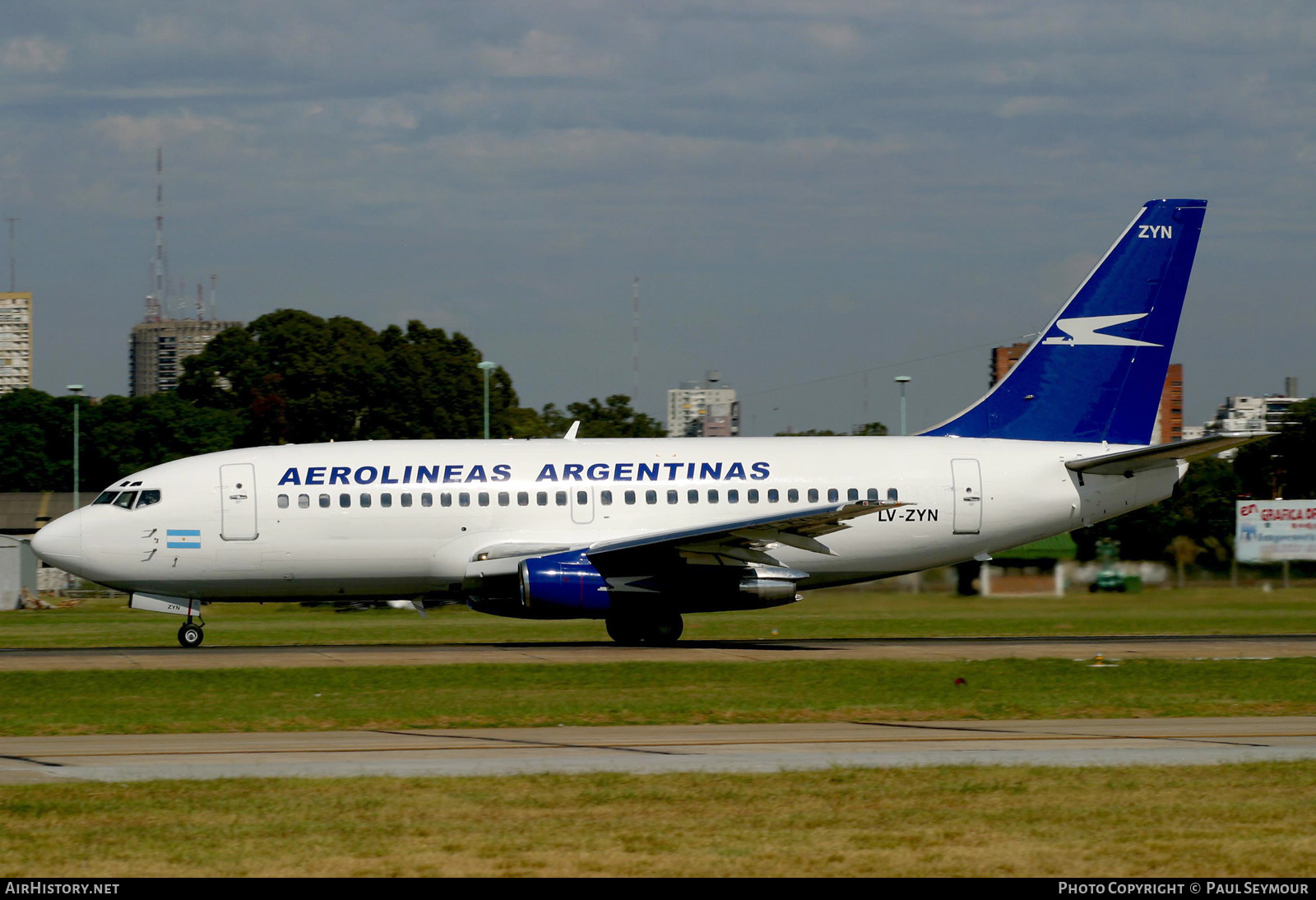 Aircraft Photo of LV-ZYN | Boeing 737-236/Adv | Aerolíneas Argentinas | AirHistory.net #375362