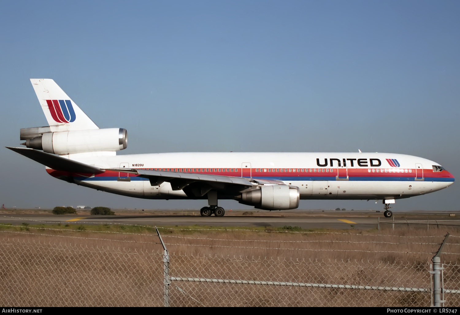 Aircraft Photo of N1820U | McDonnell Douglas DC-10-10 | United Airlines | AirHistory.net #375410