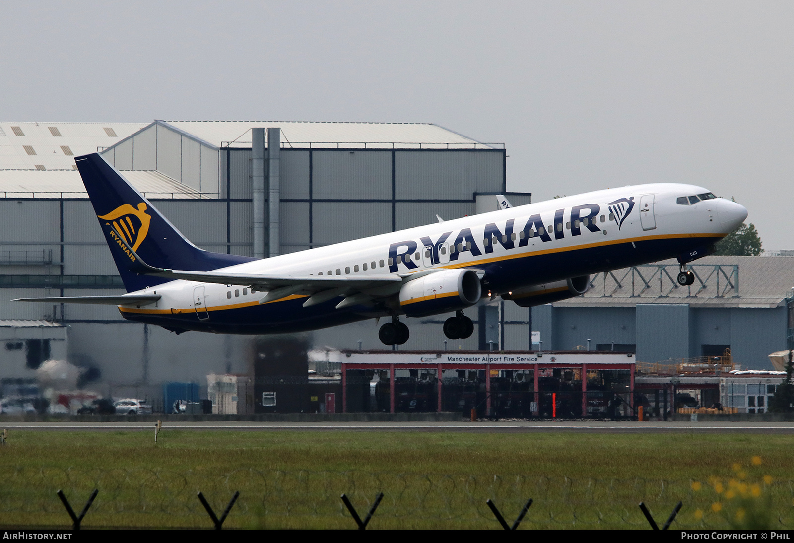 Aircraft Photo of EI-DAD | Boeing 737-8AS | Ryanair | AirHistory.net #375428