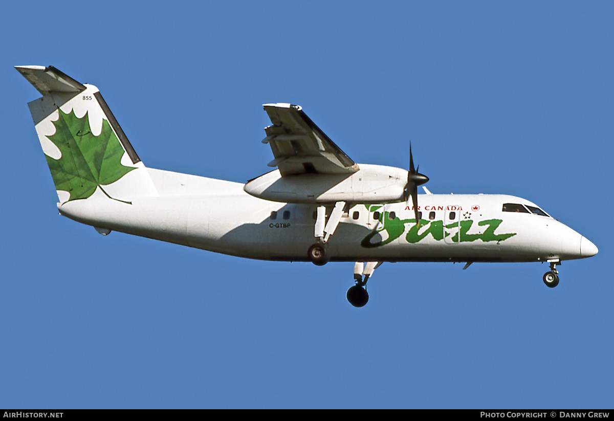 Aircraft Photo of C-GTBP | De Havilland Canada DHC-8-102 Dash 8 | Air Canada Jazz | AirHistory.net #375488