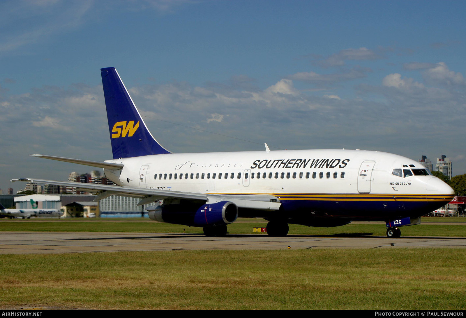 Aircraft Photo of LV-ZZC | Boeing 737-2E1/Adv | Southern Winds | AirHistory.net #375513