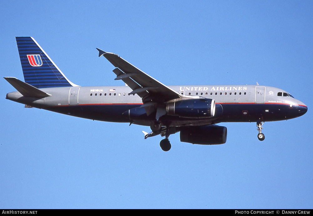 Aircraft Photo of N818UA | Airbus A319-131 | United Airlines | AirHistory.net #375540