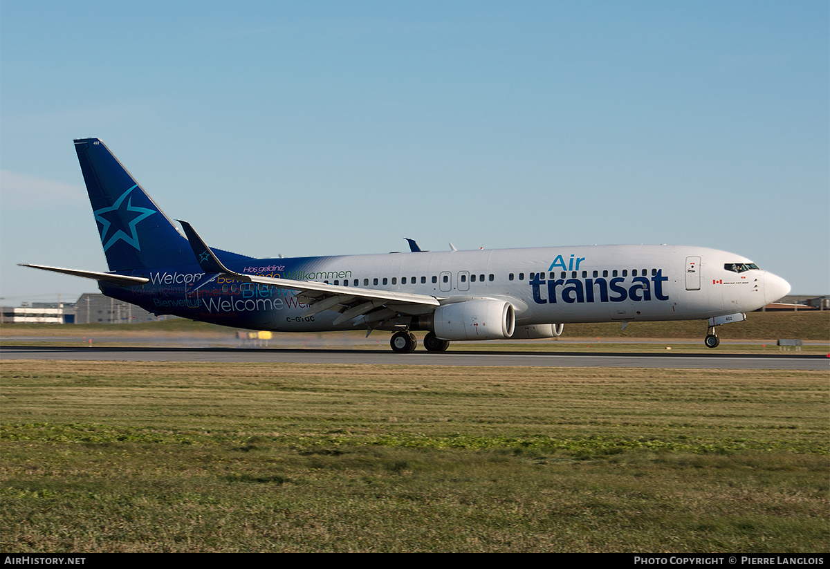 Aircraft Photo of C-GTQC | Boeing 737-8Q8 | Air Transat | AirHistory.net #375554