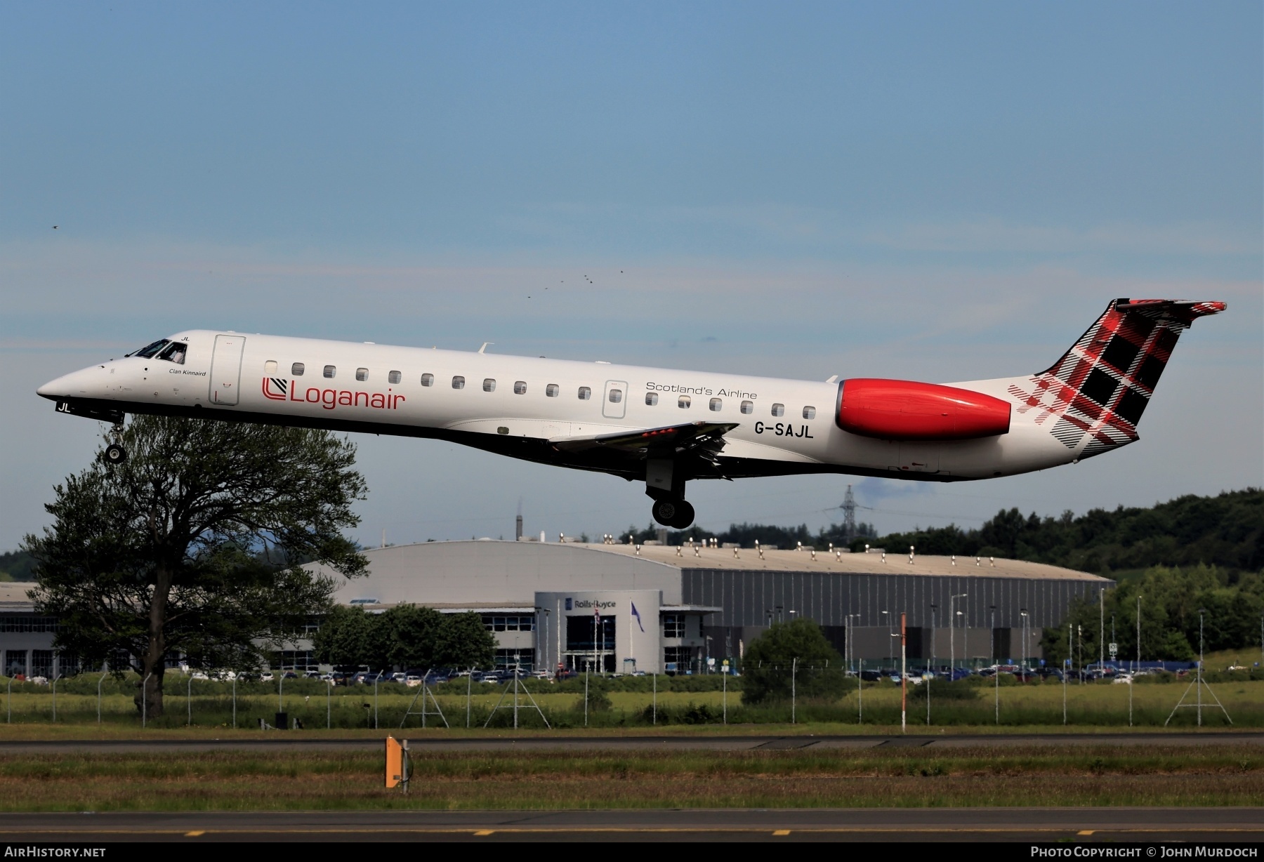 Aircraft Photo of G-SAJL | Embraer ERJ-145EP (EMB-145EP) | Loganair | AirHistory.net #375607