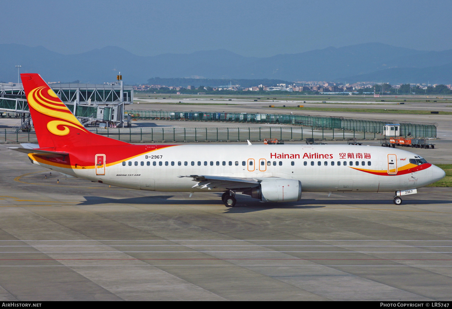 Aircraft Photo of B-2967 | Boeing 737-4Q8 | Hainan Airlines | AirHistory.net #375681
