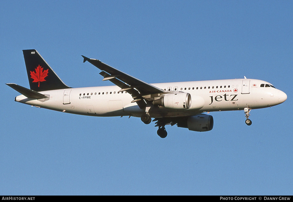 Aircraft Photo of C-FPWE | Airbus A320-211 | Air Canada Jetz | AirHistory.net #375691