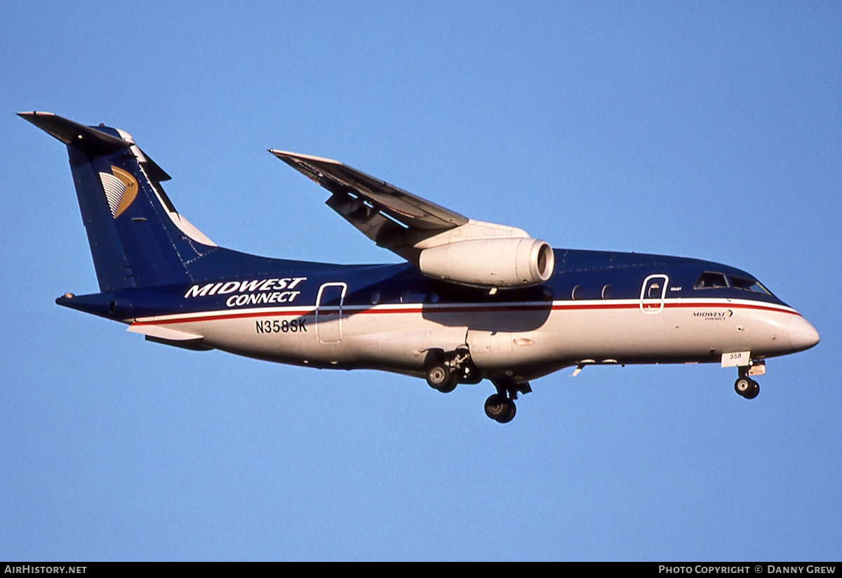 Aircraft Photo of N358SK | Dornier 328-310 328JET | Midwest Connect | AirHistory.net #375718