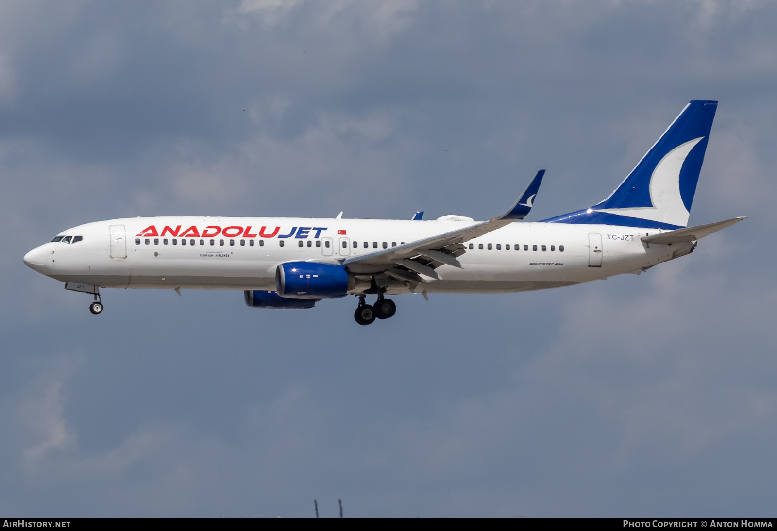 Aircraft Photo of TC-JZT | Boeing 737-8JP | AnadoluJet | AirHistory.net #375757